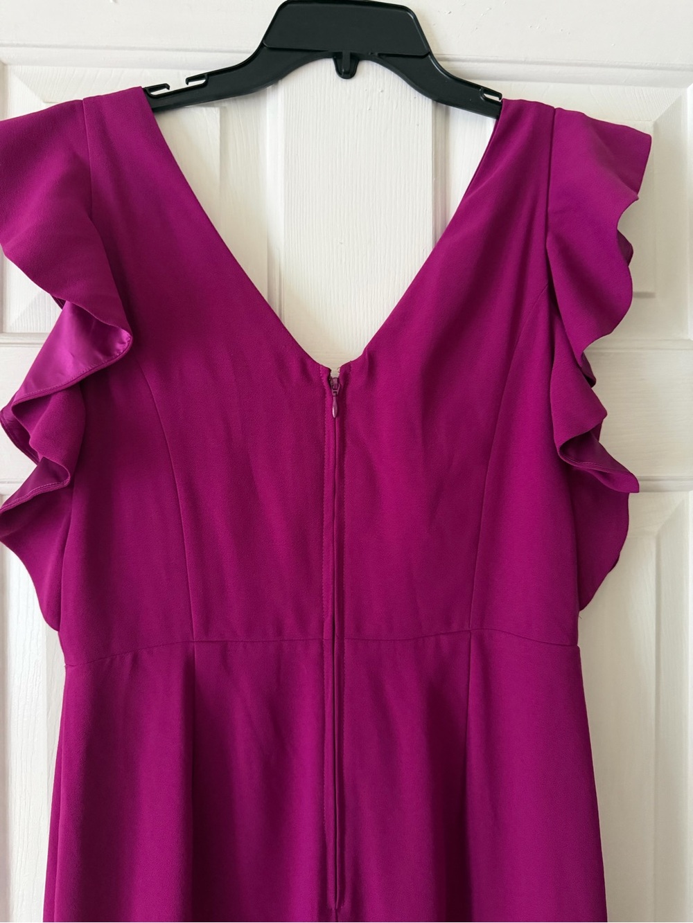 Lilly Pulitzer Kallie Ruffle Jumpsuit Bordeaux Berry, size 8 - Picture 5 of 8